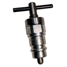 Poppet 3/4 inch Male - SAFETY hydraulic Pressure Release Tool - use with ISO-A 3/4 inch female coupling